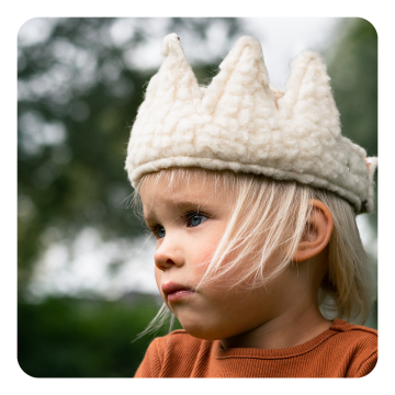 Kroon teddy wol wit 1