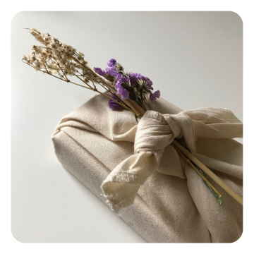 Ingepakt droogbloem voorbeeld